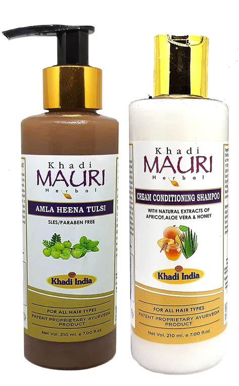 Buy Khadi MAURI Conditioning Cream Amla Henna Tulsi SLS Shampoo