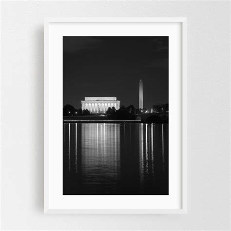 Lincoln & Washington 01 B&W - Washington District of Columbia