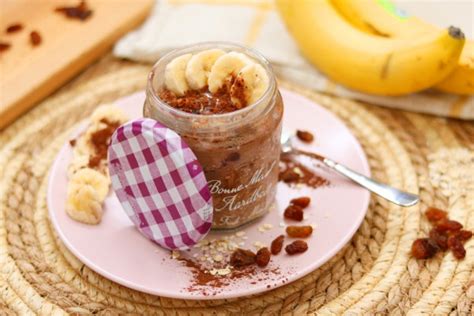 Recept Overnight Oats Met Banaan Cacao Vegan Vaker Vrolijk