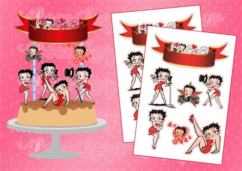 Kit Digital Topo De Bolo Betty Boop Elo Produtos Especiais