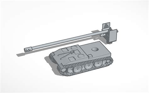 3D design Conceptual German WWII Grille 15 tank destroyer | Tinkercad