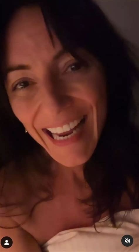 Davina McCall Appears Nude As She Covers Up With White Sheet During Candid Chat Daily Star