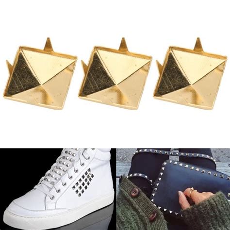 Pyramide Rivet Pcs Square Pyramid Punk Rivets Claw Metal Studs For