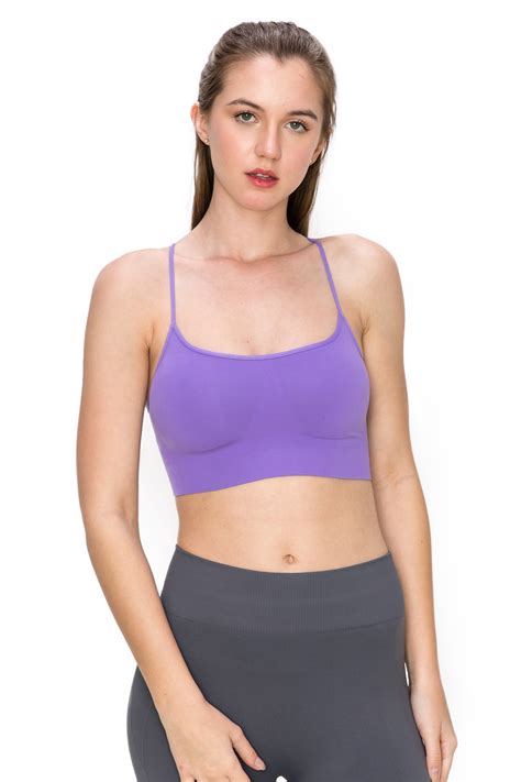 Kurve By Idea Women S Shelf Bras Padded Cami With Removable Pads UV