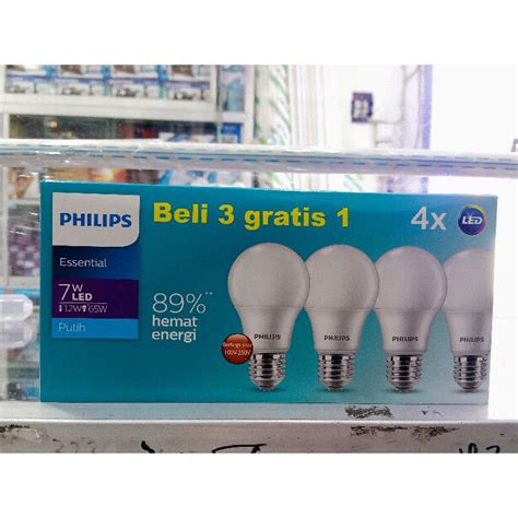 Jual Lampu Essential Led Philips Watt Multipack Beli Gratis