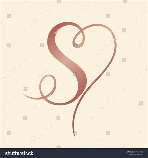 Letter S Designs In Heart