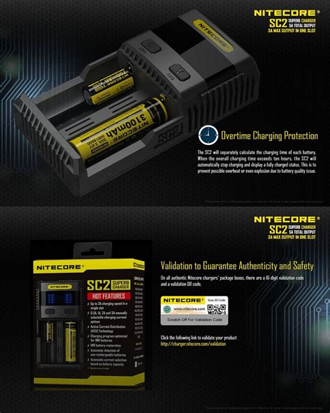 Nitecore Superb Charger Sc Rapide Universel Intelligent Pour Batteries