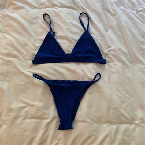 Zaful Swim Royal Blue Bikini Poshmark
