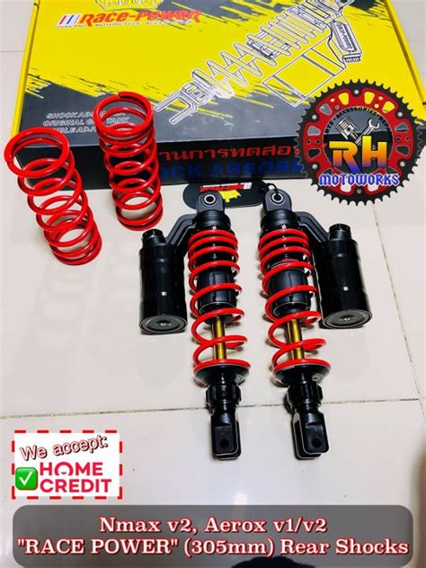 Nmax V Aerox V V Race Power Rear Dual Shocks Premium With Extra