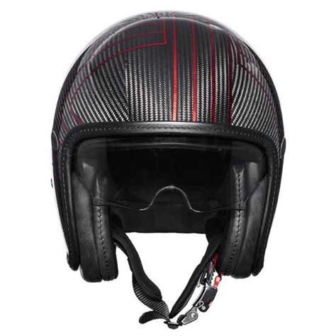 Casco Jet Premier Vintage Platinum Ed Carbon Ex Red Chromed