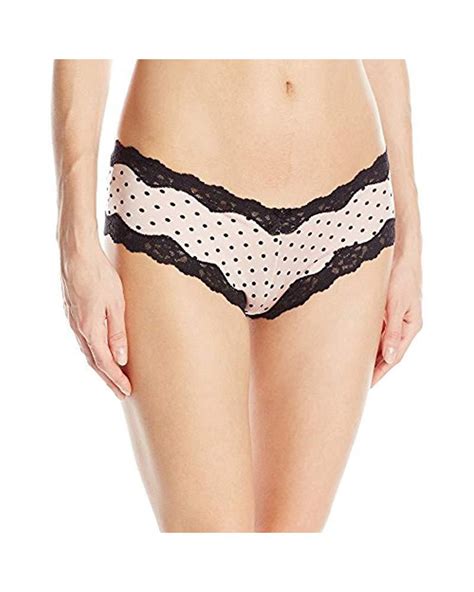 Maidenform Cheeky Micro Hipster With Lace In Black Save 9 Lyst