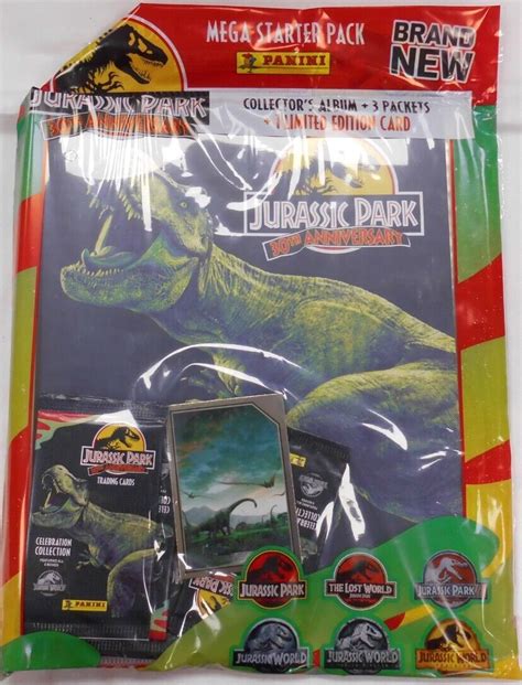 Panini Jurassic Park 30th Anniversary Trading Cards Collection Starter Pack Le 8018190036886 Ebay