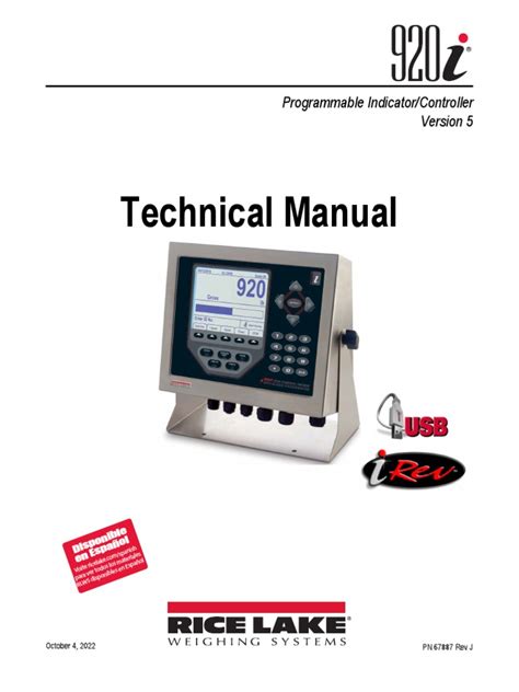 920i Technical Manual | PDF | Usb | Input/Output