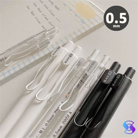 Jual Gel Pen Pulpen 0 5mm Refill Pulpen Hitam Ins Style Suning Mall