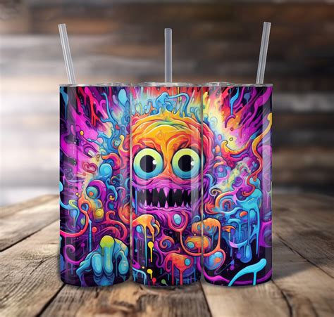 Halloween 20 Oz Skinny Tumbler Wrap Sublimation Design Etsy