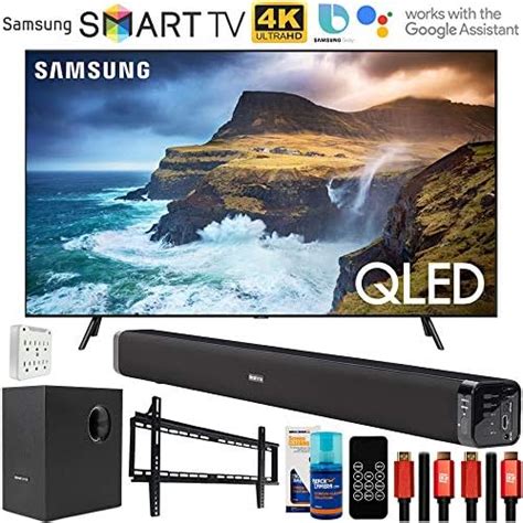 Samsung Qn65q70rafxza 65 Inch Q70 Qled Smart 4k Uhd Tv 2019 Model Bundle With 60w Soundbar With