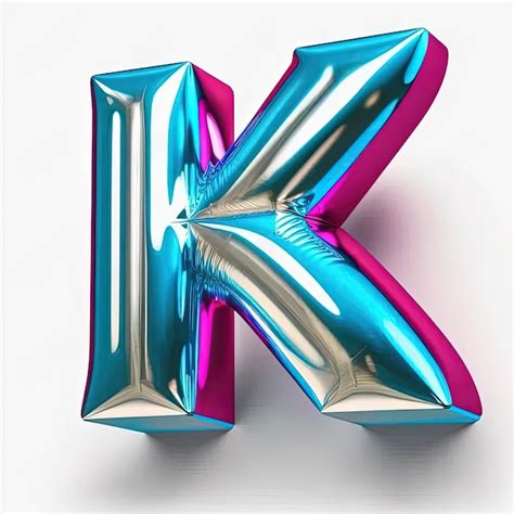 The Letter K Is Made Up Of Balloons Premium Ai Generated Image