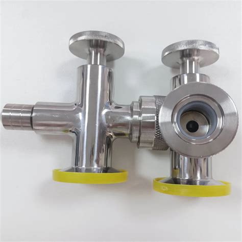 Sanitary Stainless Steel Liquid Hygienic Tank Level Gauge With Sample