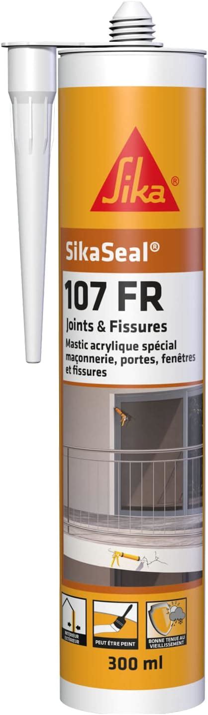 Sika Mastic Acrylique Spécial Maçonnerie Portes Fenêtres Sikaseal 107 Joints Et Fissures