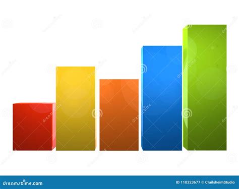 scale bar chart  rendering isolated stock illustration illustration