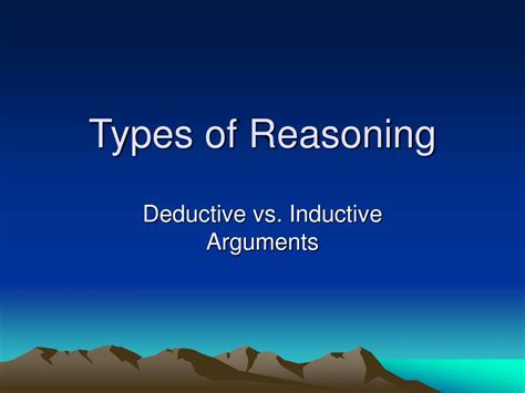 PPT - Types of Reasoning PowerPoint Presentation, free download - ID ...