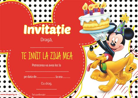 Invitatii Petrecere Pentru Copii BluParty