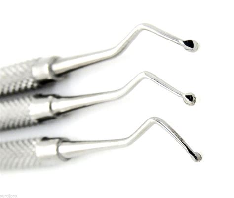 New Dental Excavator Set Of 3 Restorative Spoon Double Ended Premium