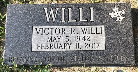 Victor Richard Willi Find A Grave Memorial