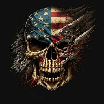 Pin By Denise Atkinson Pitts On Skulls American Flag Wallpaper