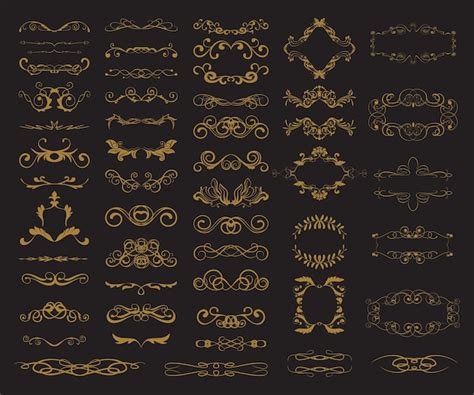 premium vector collection  decorative decorative designs