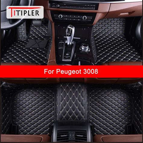 TITIPLER Custom Car Floor Mats For Peugeot 3008 Auto Accessories Foot