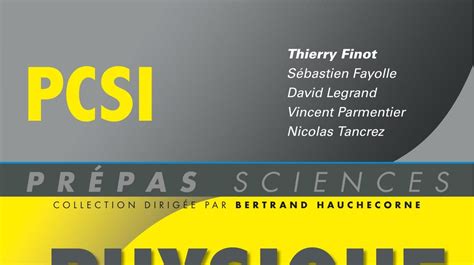 Physique - PCSI - Prépas Sciences
