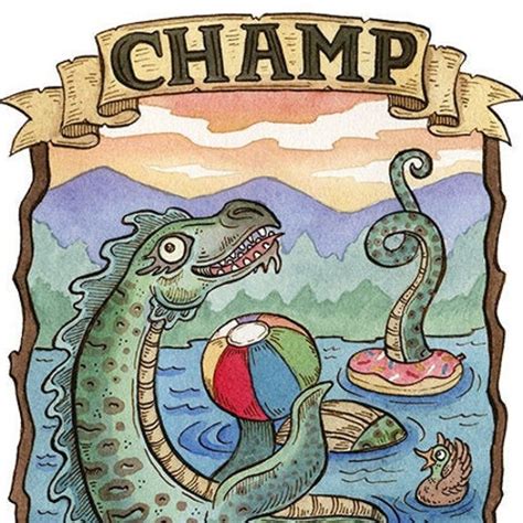 Champ Lake Champlain Monster Cryptozoology Art Print - Etsy