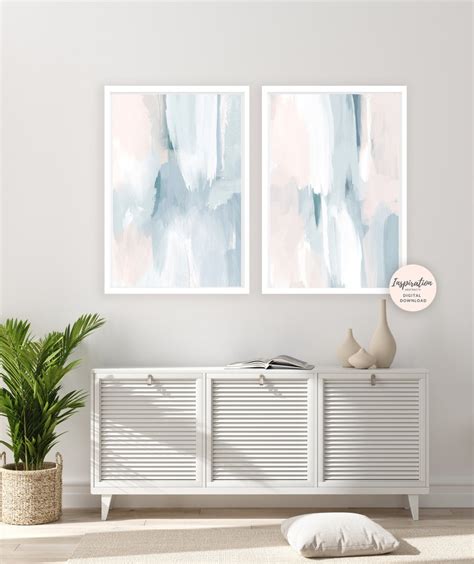 Set of Two Prints Printable Art Calming Wall Art Modern - Etsy