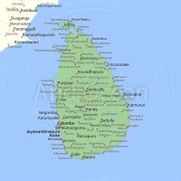 Sri Lanka Shaded Relief Map