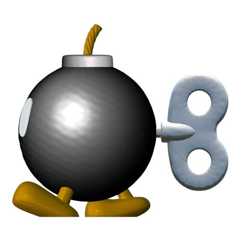 💣 Bob-Omb 3D Print Model – HD One-Piece Collectible・ OBJ File for 3D