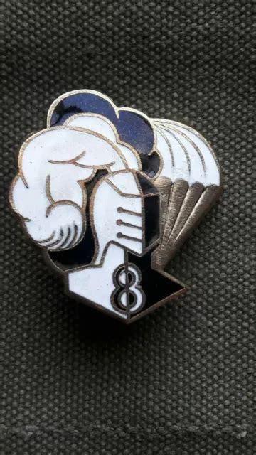 INSIGNE PARACHUTISTE 1er RCP 8e Cie Ww2 Free French Para Badge EUR 18