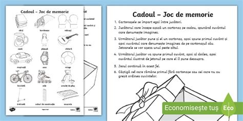 Cadoul Joc De Memorie Creat De Profesori