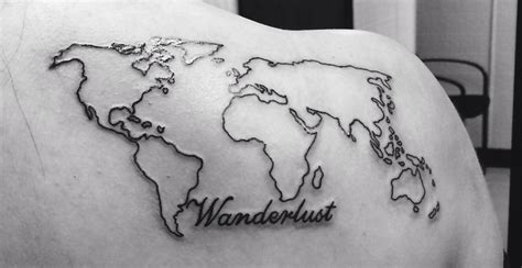 World map outline tattoo - avaserg