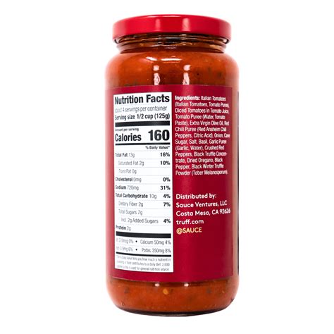 Truff Pasta Sauce Black Truffle Spicy Marinara At Natura Market