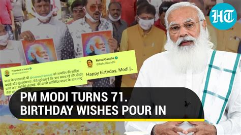 Pm Modi Birthday Rahul Gandhi Kejriwal Amit Shah Extend Wishes Mega