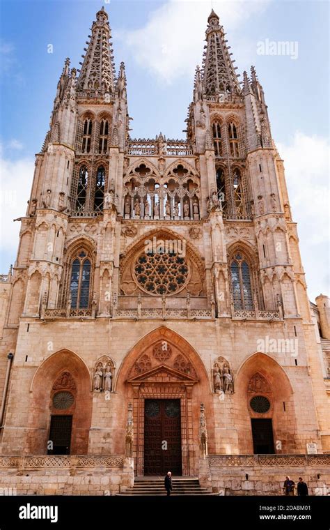 Fachada De Santa Mar A La Catedral De Santa Mar A De Burgos Burgos