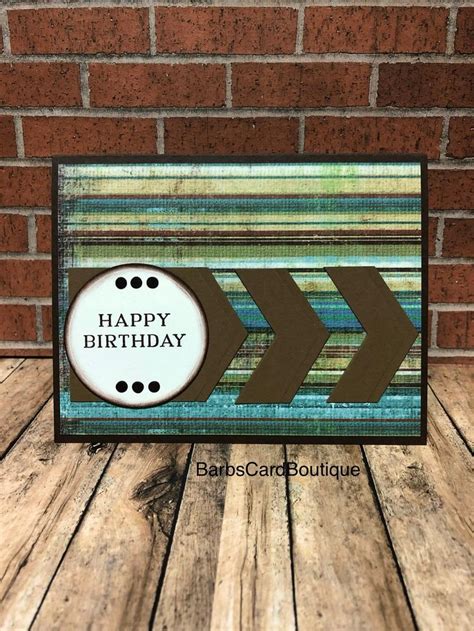 Masculine Card Birthday Card Handmade Card Birthday Card Etsy Cards