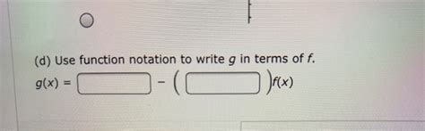 Solved Function G Is Related To One Of The Parent Functions Chegg