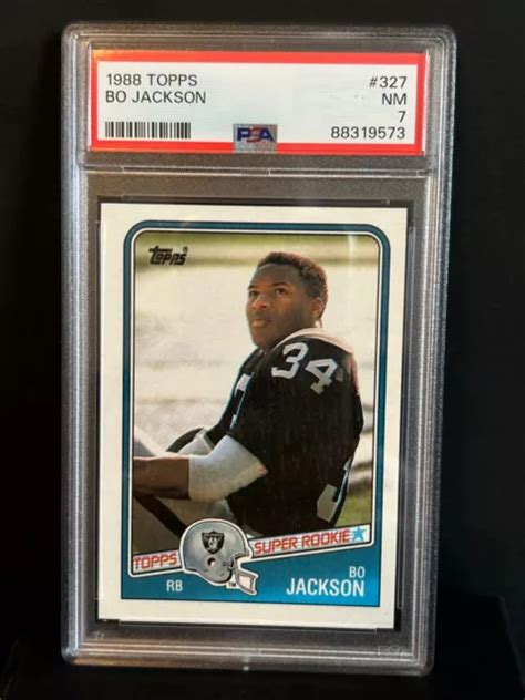 Topps Bo Jackson Super Rookie Rc Psa Los Angeles Raiders