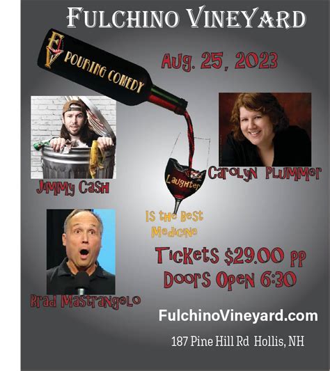 SOLD OUT! Comedy Poured Aug 25, 2023 Starring Jimmy Cash, Carolyn ...