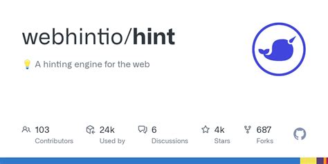 github webhintiohint  hinting engine   web