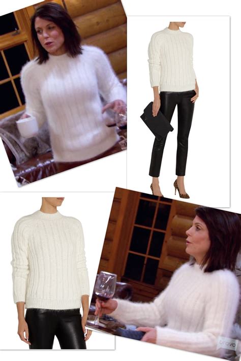 Bethenny Frankel S White Angora Sweater Big Blonde Hair