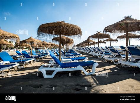 Puerto Banus beach Stock Photo - Alamy