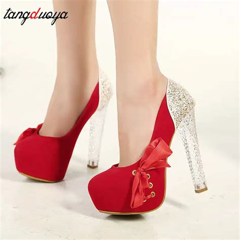 Venta Zapatos Rojos Altos En Stock